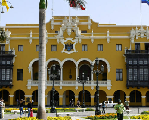 El palacio Municipal de Lima
