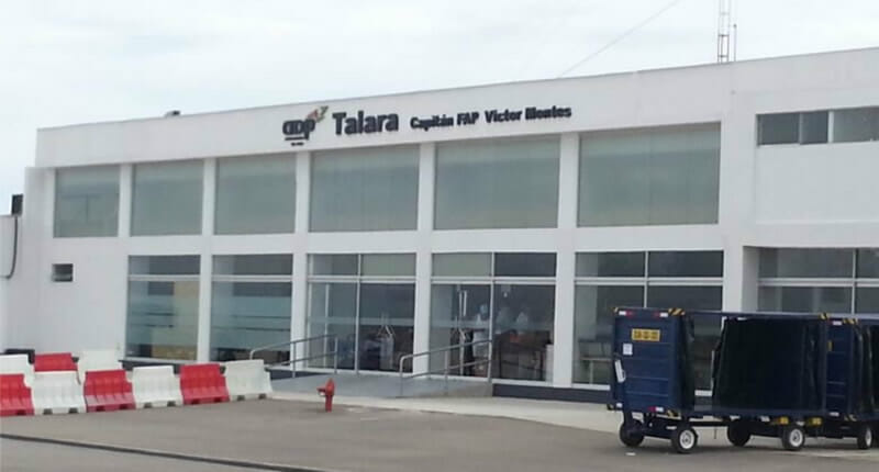 Der Flughafen von Talara in der Region Piura