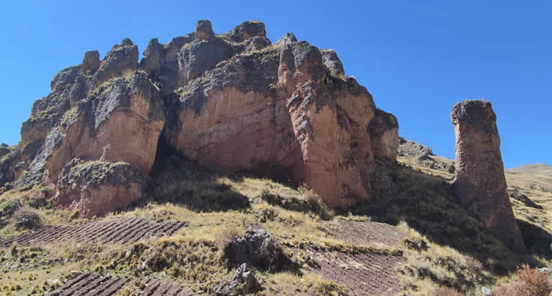 Formación Pétrea de Qilca – figuras de piedra en las tierras altas de San Antón