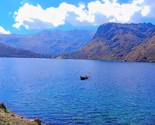 Laguna de Humanqayak – Andenlagune mit Inseln, Truchas und Vogelparadies bei Ayapata