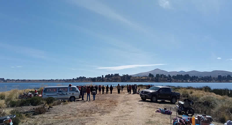 Playa Wichinka del Wiñaymarka: playa andina junto a Vilurcuni