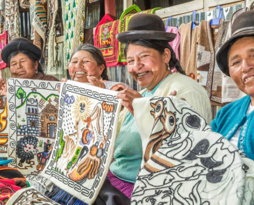 Artesanía en Juli – tapices bordados y textiles de los Andes