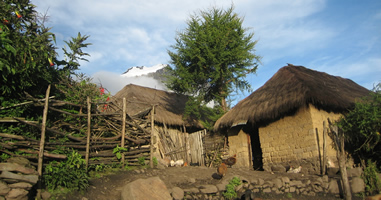Cabaña en el camino