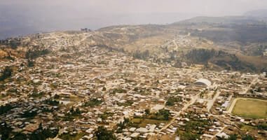 Chachapoyas aus der Luft
