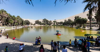 Huacachina Oase in Peru