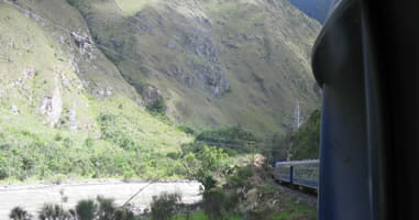 Zugfahrt nach Aguas Calientes