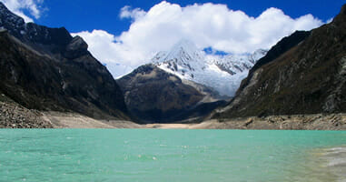 Wandern zur Paron Lagune Ancah Caraz Peru