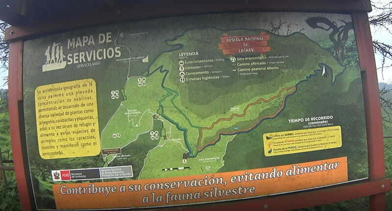 Mapa de Servicios Reserva Nacional de Lachay