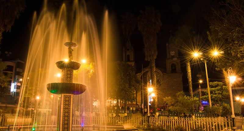Fuente histórica en la Plaza de Armas de Huanta