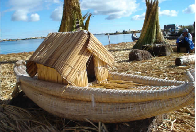 Boot aus Totora 
