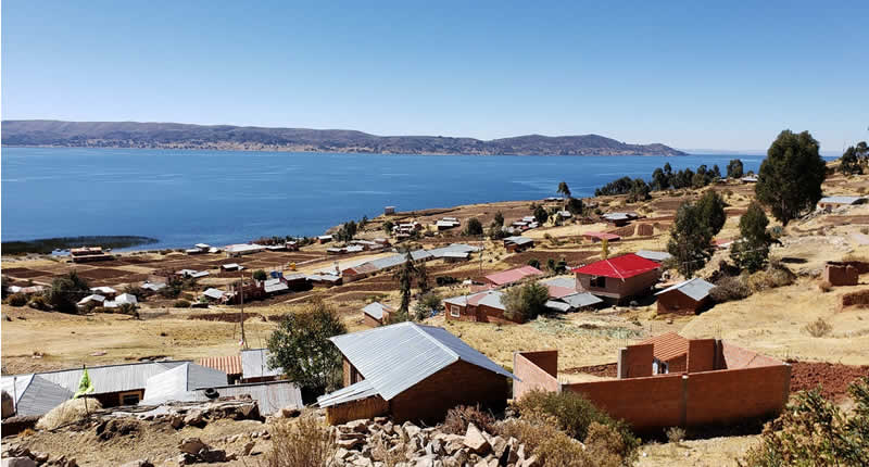 Península de Chucuito am Titicacasee