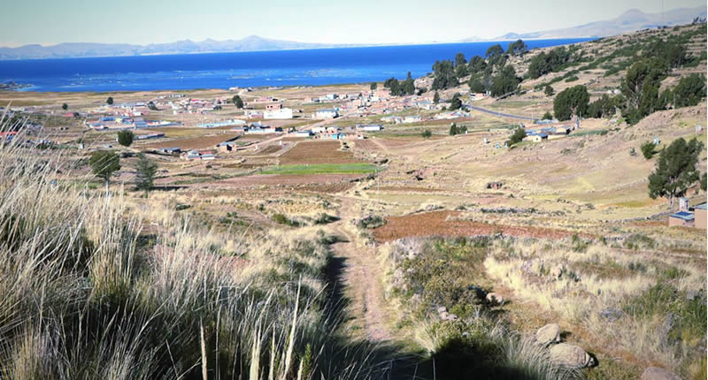 Abschnitt des Qhapaq Ñan im Hochland von Puno