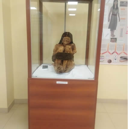 Momia en el Museo Municipal Oscar Velazco Meza