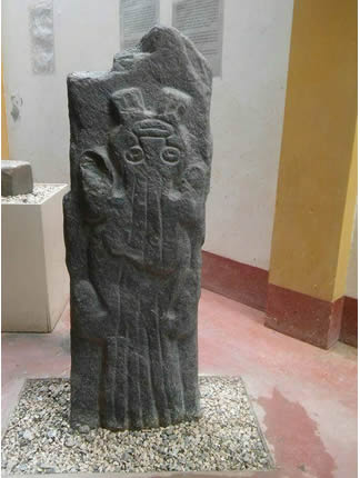 Monolitos de la cultura Pukará en el Museo Lítico de Taraco