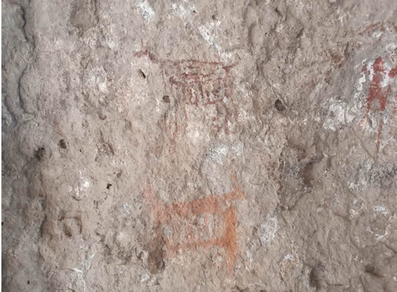 Prähistorische Jagdszenen im Hochlandtal von Pisacoma